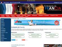 Tablet Screenshot of embajadadefrancia.org